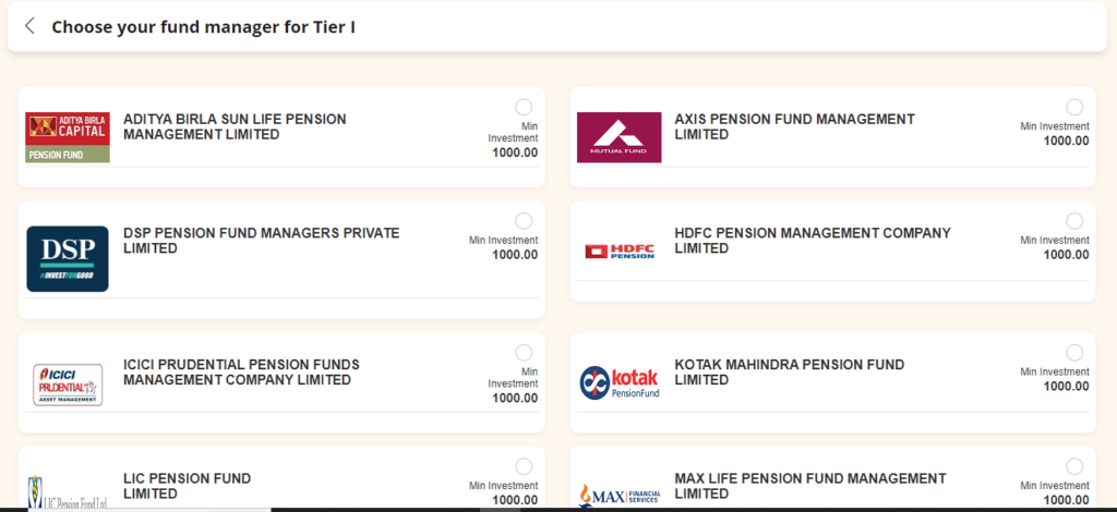 fund manager for nps vatsalya scheme